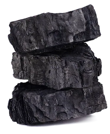 Premium coconut charcoal briquettes